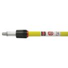 Threaded Tip Telescoping Handle, 7/8 in Dia x 6 - 12 ft L, Metal