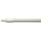 Threaded Tip Broom Handle, 1 in Dia x 60 in L, Fiberglass, White