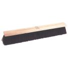 Push Broom, 24 in OAL, 3-1/4 in Trim, Coarse, Maroon Polypropylene Bristle