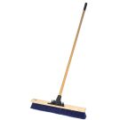 Push Broom, 24 in OAL, 3-1/4 in Trim, Blue Polypropylene Bristle
