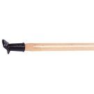 Contractor Broom Handle, 1-1/8 in Dia x 60 in L, Hardwood