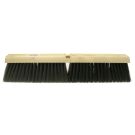 Threaded Tip Push Broom Kit, 24 in OAL, 3 in Trim, Medium, Black Tampico Bristle; Contains 12 Handles and 12 Sweeps
