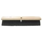 Threaded Tip Push Broom Kit, 18 in OAL, 3 in Trim, Medium, Black Polypropylene Bristle; Contains 12 Handles and 12 Sweeps