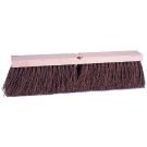 Threaded Tip Push Broom Kit, 18 in OAL, 4 in Trim, Palmyra Bristle; Contains 12 Handles and 12 Sweeps