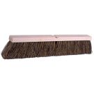 Threaded Tip Push Broom Kit, 18 in OAL, 4 in Trim, Brown Palmyra Bristle; Contains 12 Handles and 12 Sweeps