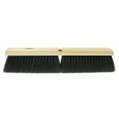 Threaded Tip Push Broom Kit, 18 in OAL, 3 in Trim, Coarse, Black Tampico Bristle; Contains 12 Handles and 12 Sweeps