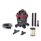 NXT Wet/Dry Vacuum 12 Gallon 5 Horsepower Motor. Includes: 2 Extension Wands, 1-7/8 inch x 8 feet Premium Locking Hose, Utility, Wet, Car Nozzles, Standard Filter, Large Drain