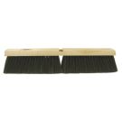 Threaded Tip Push Broom, 18 in OAL, 3 in Trim, Medium, Black