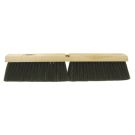 Threaded Tip Push Broom, 24 in OAL, 3 in Trim, Medium, Black