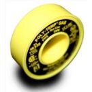 Poly-Temp Gas Yellow Gas Line PTFE Tape 1/2 Inch x 260 Inch