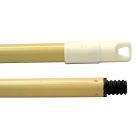 Threaded Tip Squeegee Handle, 15/16 in Dia x 60 in L, Plastic Tip, Metal Handle, Black