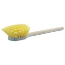 Long Handle Utility Scrub Brush, 20 in OAL, 2 in Polypropylene Trim