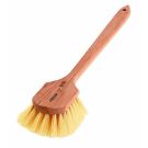 Wood Handle Polypro Bristle Utility Scrub Brush 4-3/4" Brush Area -10" Long