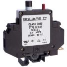 15 Amphers 125 Volt AC/65 Volt DC Class 9080 Type GCB Circuit Protectors Block. Single-Pole Thermal-Magnetic Control Circuit Trip-Free Track-Mountable