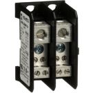 Power Distribution Block, Linergy, 2 Pole, 1 Line, 4 Load, 115 Amphers CU, 90A AL, 600 Volt