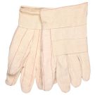 Hot Mill 32 oz. Cotton Heavy Weight Gloves, 2 1/2" Band Top, with Knuckle Strap, Size Large