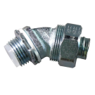 2" 45 Degree Steel Insulated Throat Liquidtight Sealtite Connector