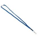Breakaway Lanyard Metal J Hook Fastener, 36 Inch Long, Blue, Box of 24