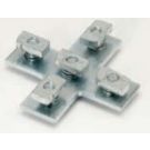 Pre-Assembled 5-3/8x5-3/8 Steel Channel Flat Plate Includes: Channel Nuts & Bolts