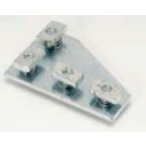 Pre-Assembled 5-3/8x3-1/2 Steel Channel Flat Plate Includes: Channel Nuts & Bolts