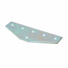 Six Hole Tee Gusset Plate Zinc Plated