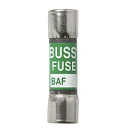 Midger Fuse, 6 Amp, 250 VAC, 200kA, Cartridge Body, Fast Acting, Brass/Fiberglass Gree, 13/32" Dia x 1-1/2" L