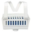 Non-para Toilet Bowl Block, Lasts 30 Days, White, Evergreen Fragrance, 12/box