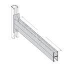 Double Channel Bracket 24 Inch Length Zinc Plated 835 Pound Uniform Load