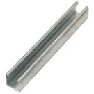 Strut 1-5/8" W x 1" H, Stainless Steel 316, 12 Gauge, 16" Length, Solid Strut Channel