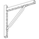 18 Inch Length Steel Tubing Channel Brace Two Hole Zinc Plated 1500 Design Load