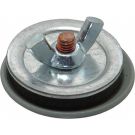 2-1/2 Inch Conduit Steel Hole Plug ANSI 61 Gray Polester Powder Painted Steel Oil Resistant Gasketed Enclosure Hole Seal
