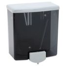 Classic Series Surface-Mounted Washroom Liquid Soap Dispenser, 40 Ounce Capacity, 5.81" x 3.31" x 6.88" High Impact Plastic Color: Black/Gray