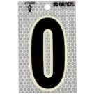 Glow in The Dark Reflective Number 0, Pack of 10