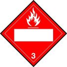 3 Sign - Polycoated Tagstock, For Use In Placard Holders - Red on White - 10.75 x 10.75
