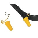 Coated wire gaff guard for Buckingham permanent gaff pole climbers