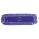 Dust Mop Head, Cotton/Synthetic Blend, 36 x 5 Inch, Looped-End, Blue