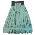 Mop head medium microfiber looped end green