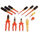 12 Piece Insulated Meter Reader Kit, (3) Pliers, (4) screwdrivers, (3) Nut Drivers, (1) Plug Wrench & Fuse Puller