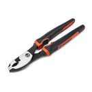 8" Dual Material Slip Joint Pliers, Curved Jaw, Polished Finish