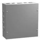 N1 Screw Cover w/KO's - 8x8x4 - Steel/Gray