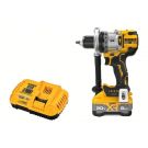 Hammer Drill: 20V DC, Premium, 1/2 in Chuck, 1/2 in Concrete Capacity, 3 Speeds, 1,530 in-lb