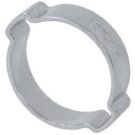 Double Ear Pinch-On Clamp, 1-1/8" Nominal, 1.035" Closed Diax1.221" Open Dia, Steel, Domestic