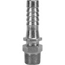 Hose Nipple 1/2 Inch Hose Barb X 3/8 Inch Male Npt. Zinc Plated Steel. 3500 Series.