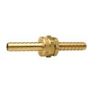 Hose Coupling 1-11-1/2 Inch Npsm X 1 Inch Hose Barb. Long Shank. Brass.