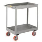 Steel Utility Cart, 12 Gauge, Overall Length: 36 Inch, Overall Height: 38 Inch, Overall Width: 18-3/8 Inch, Load Capacity: 3600 pounds, Number of Shelves: 2