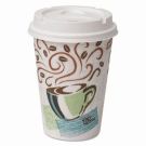 Paper Hot Cups & Lids Combo Bag, 12 Oz., 50/pack, 6/packs Per Carton