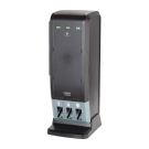 SmartStock Tri-Tower Dispenser, Fork/Knife/Spoon, 13.16 x 16.07 x 31.03, Black/Gray