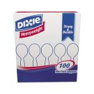 Plastic Spoons - White Dixie Box Of 100