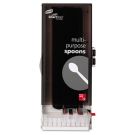 Smartstock Utensil Dispenser, Spoon, 10" X 8.75" X 24.5", Translucent Gray