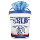 Scrubs In-A-Bucket Hand Cleaner Towels Citrus Formula 72 Towels Per Bucket 10"x 12" Blue